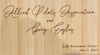 a wooden plaque with a handwritten message on it