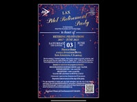a flyer for a retirement party